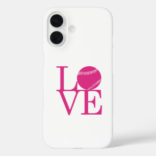 Coque Pour iPhone 16 Love Baseball