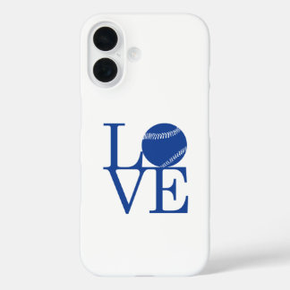 Coque Pour iPhone 16 Love Baseball