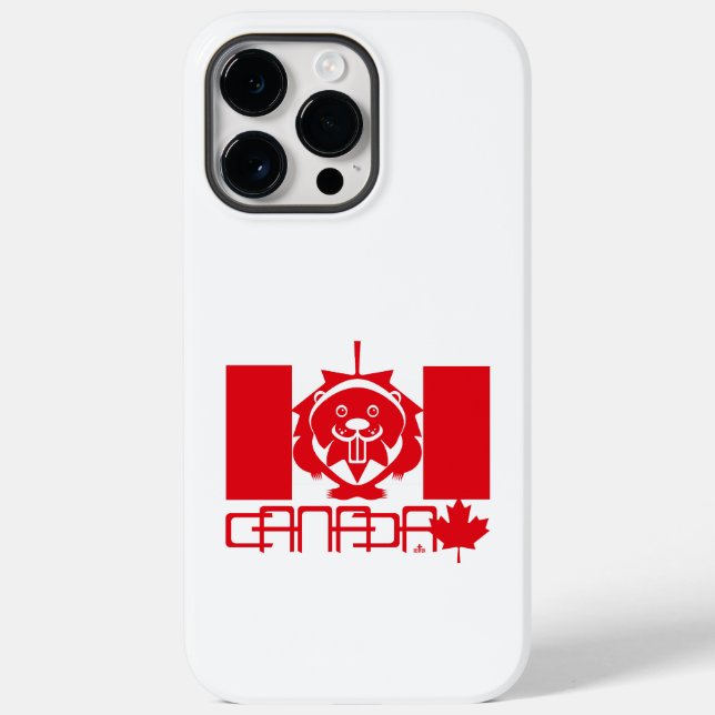 Coques Case-Mate iPhone  LOVE Castor/ Maple Bandera Canada by Masanser (Verso)