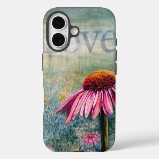 Coques iPhone 16 Love coneflower phone case