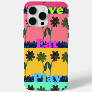 Coque Case-Mate iPhone Love Eat Play Art Print