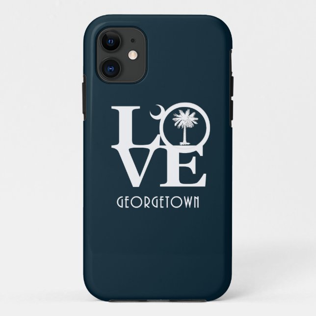 Coques Case-Mate iPhone LOVE Georgetown Caroline du Sud (Dos)