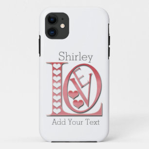 Case-Mate iPhone Case Love Letters With Hearts par Shirley Taylor