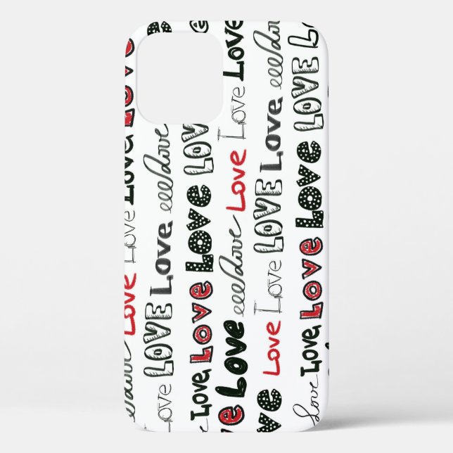Coques Case-Mate iPhone Love Marker Texture Arrière - plan sans couture (Verso)