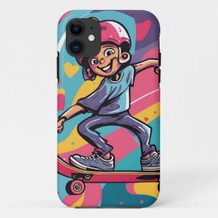 Case-Mate iPhone Case Love on Wheels - Skateboard Cool Design de coeur