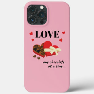 Case-Mate iPhone Case Love One Chocolate at a Time Drôle Citation