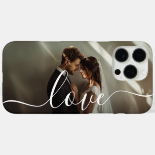 Coque iPhone 16 Pro Max 'Love' Photo couple personnalisée