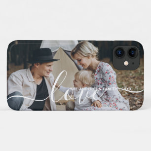Case-Mate iPhone Case 'Love' Photo de famille personnalisée avec nom per