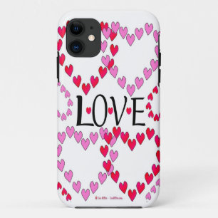 Coque Case-Mate Pour iPhone LOVE ROUGE ROSE DE Tiny Hearts
