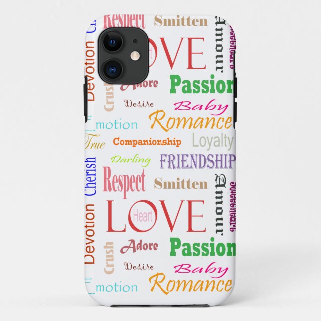Coques Case-Mate iPhone Love Synonyms par Shirley Taylor (Dos)