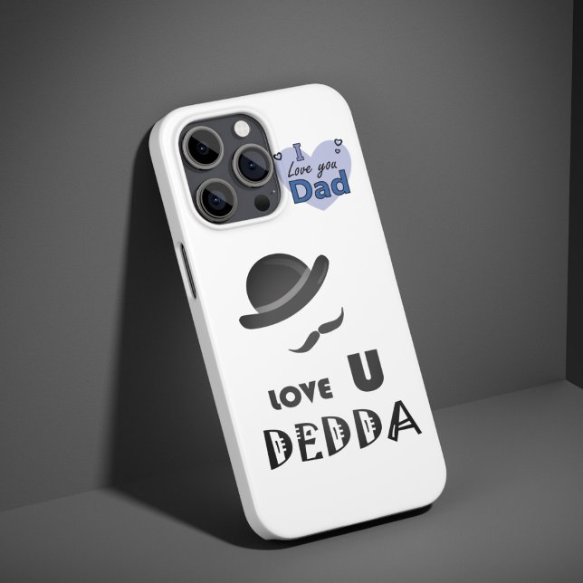 Coques Case-Mate iPhone Love U Dedda - Cadeau spécial père, Élégant (Créateur téléchargé)