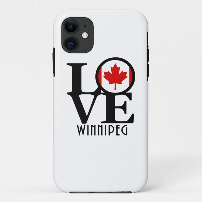 Coques Case-Mate iPhone LOVE Winipeg (Dos)