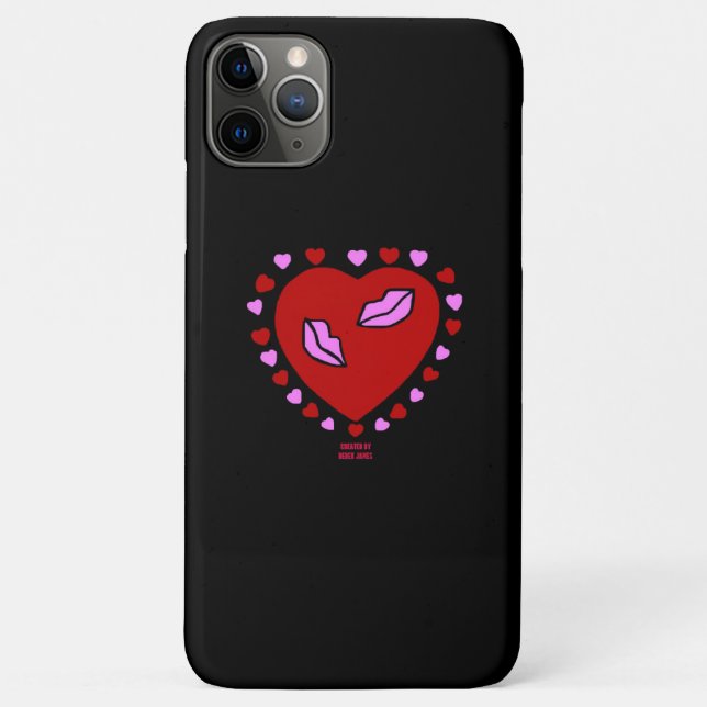 Coques Case-Mate iPhone Lovely Heart Kisses Apple iPhone 11 Pro Max Case (Dos)