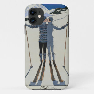 Coque Case-Mate iPhone <Lovers in the Snow> par Georges Barbier