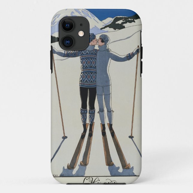 Coques Case-Mate iPhone <Lovers in the Snow> par Georges Barbier (Dos)