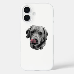 Coque Pour iPhone 16 Loyauté de la langue rouge en gras dans l'encre Dé