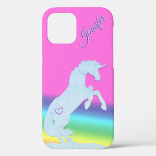 Case-Mate iPhone Case Lt. Blue Unicorn Silhouette (arc-en-ciel/personnal