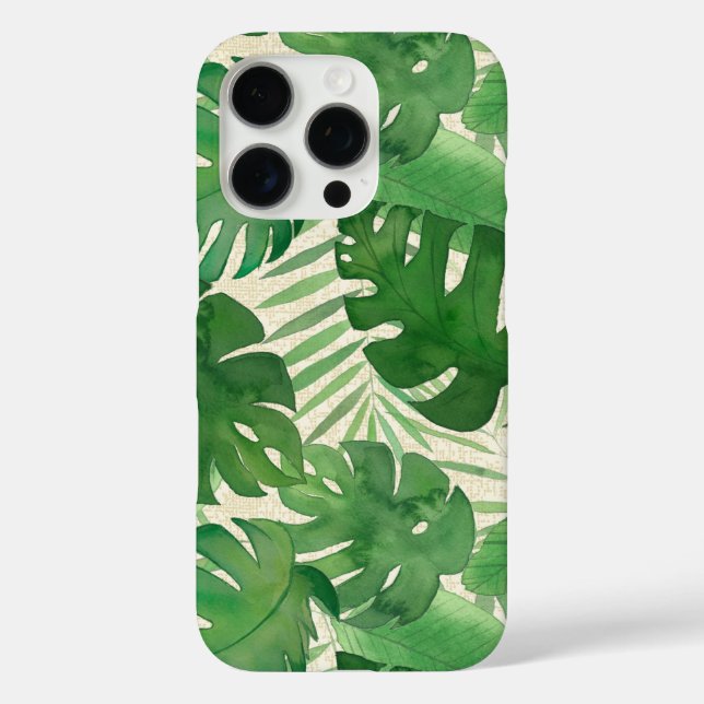Coques Case-Mate iPhone Luana Aquarelle Tropical Vivid Feuilles (Verso)