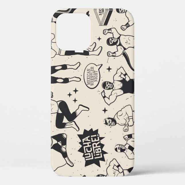 Coques Case-Mate iPhone Lucha Libre : motif de lutteurs mexicains (Verso)