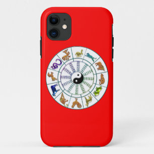 Etui iPhone Case-Mate Lucky Chinese Zodiac Wheel, Astrologie chinoise