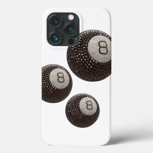 Coques Case-Mate iPhone Lucky Disco 8 PINK, Lucky 8 disco Ball, Snooker (Verso)