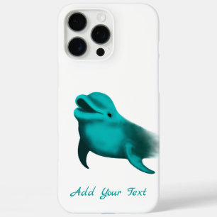 Coque iPhone 16 Pro Max Lucky Dolphin - Ajouter votre texte