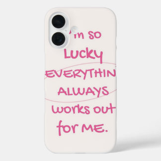 Coque Pour iPhone 16 Lucky girl phone case