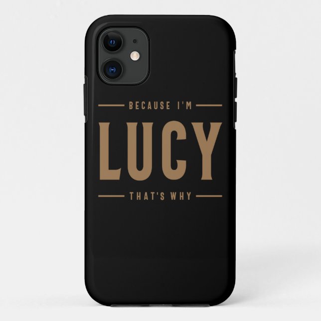 Coques Case-Mate iPhone Lucy Nom Personnalisé Anniversaire Nom Lucy (Dos)