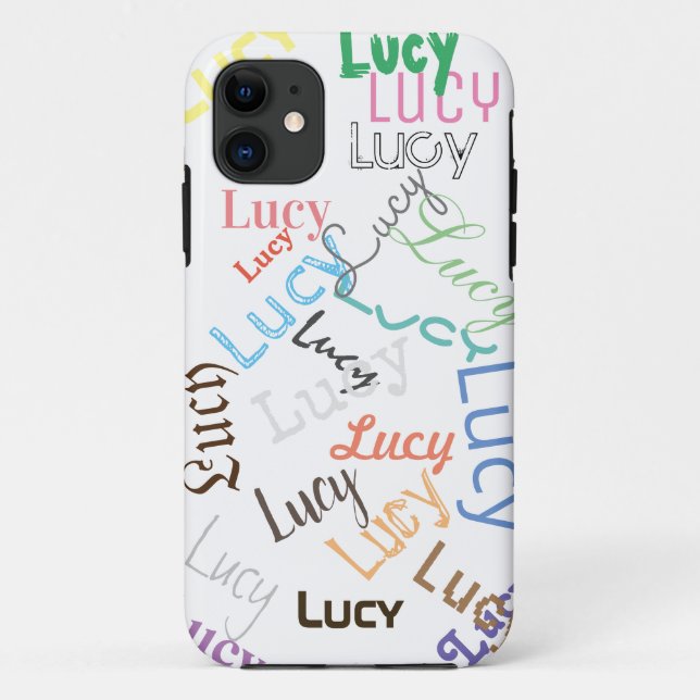 Coques Case-Mate iPhone Lucy Nom personnalisé Iphone boîtier de téléphone  (Dos)
