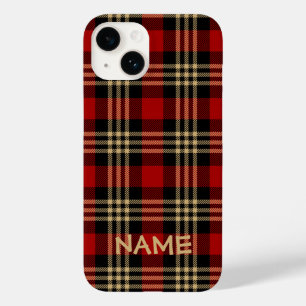 Coque Case-Mate iPhone Lumberjack Plaid Motif Nom personnalisé Coque-Mate