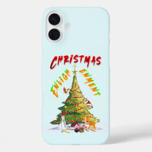 Coque Pour iPhone 16 Plus Lumière de Noël