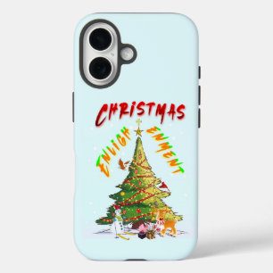 Coque Pour iPhone 16 Lumière de Noël