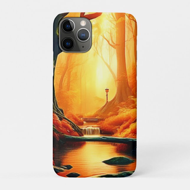 Coques Case-Mate iPhone Lumière dorée de la forêt enchantée (Dos)