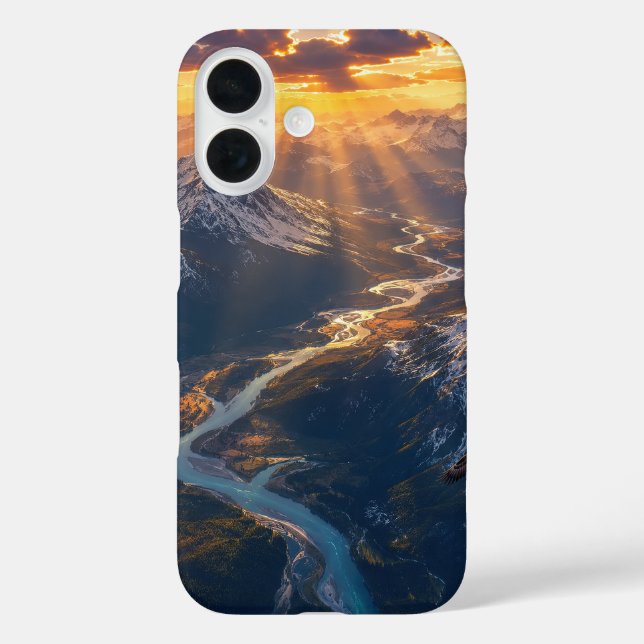 Coques Case-Mate iPhone Lumière dorée sur la rivière alpine001 (Verso)