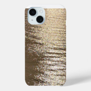 Coque Case-Mate iPhone Lumière sur l'eau Reflets dorés Art abstrait