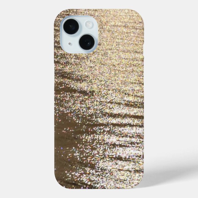 Coques Case-Mate iPhone Lumière sur l'eau | Reflets dorés Art abstrait (Verso)