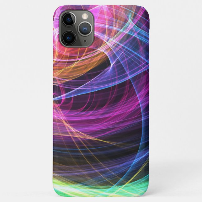 Coques Case-Mate iPhone Lumière tourbillonnante arc-en-ciel abstrait (Dos)