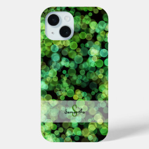Coque Case-Mate iPhone Lumières Bokeh dans des nuances de vert