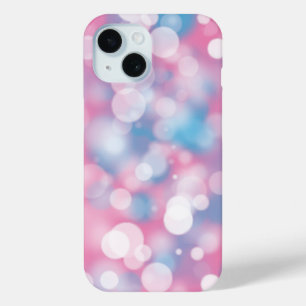 Coque Case-Mate iPhone Lumières de la fête de Pink et Aqua Bokeh