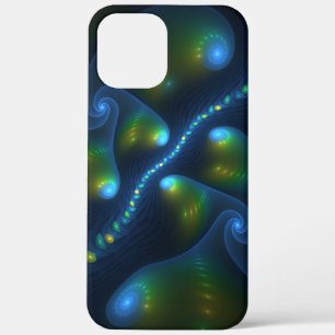 Case-Mate iPhone Case Lumières de l'Imaginaire Abstrait Bleu Vert Jaune