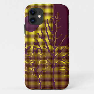 Coque Case-Mate iPhone Lumières disco colorées Arbre et Lune