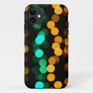 Coque Case-Mate Pour iPhone Lumières floues orange vert et jaune