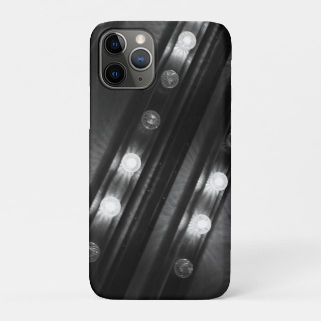 Coques Case-Mate iPhone Lumières scintillantes noir et blanc (Dos)