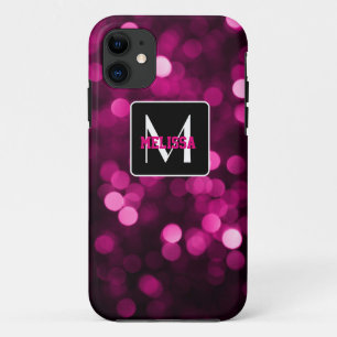 Case-Mate iPhone Case Lumières scintillantes rose et violet