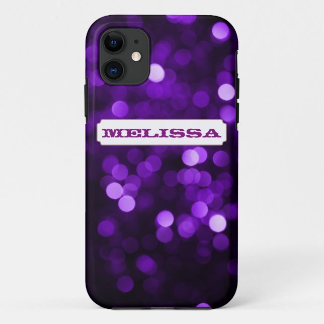 Coques Case-Mate iPhone Lumières violettes (Dos)