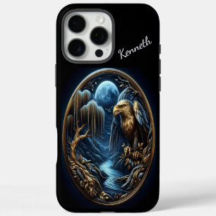 Coque iPhone 16 Pro Max Luminosité Éthérée D'Aigle D'Une Pleine lune