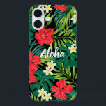 Coque Pour iPhone 16 Plus Luna Hibiscus Garden Hawaiian - Rouge et Noir<br><div class="desc">Rouge, À feuillage persistant, citron vert, jaune et noir. Des fleurs d'Hibiscus et de plumeria dansent sur fond de monstère et de palmiers feuilles. Ces fleurs sont couramment utilisées dans les vêtements pour chemise aloha et muu muus, créant un design qui rappelle les estampes hawaïennes des les années 50 et...</div>