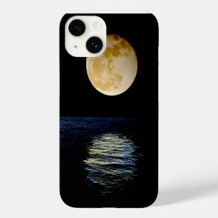 Coque Case-Mate iPhone Luna Réflexion Mer Superluna Nuit Super Eau.