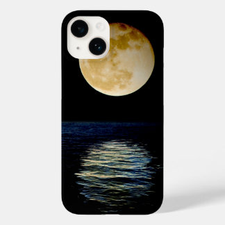 Coque Case-Mate iPhone Luna Réflexion Mer Superluna Nuit Super Eau.