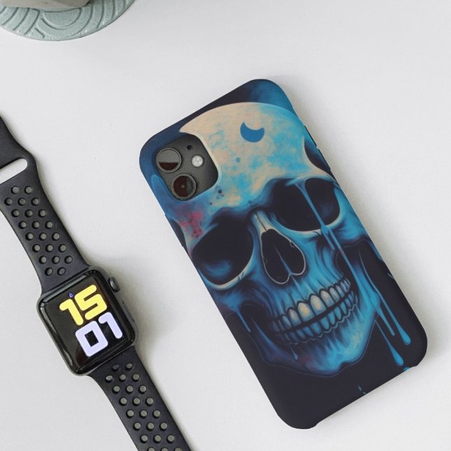 Coques Case-Mate iPhone Lunar Skull Drip - Artistique (Créateur téléchargé)